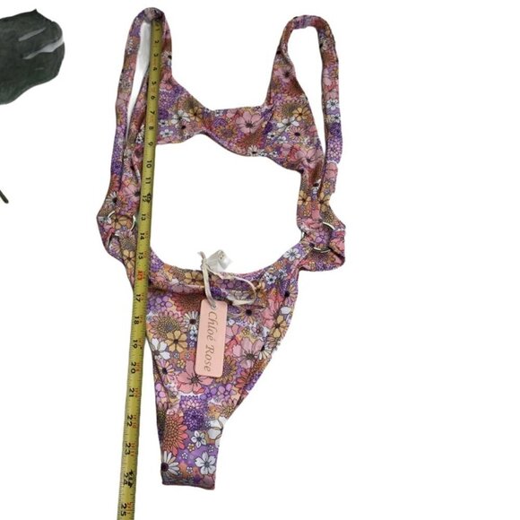 Chloe Rose NWT Sun Chaser One Piece Floral Swimsuit Bikini Size Small - Picture 5 of 10